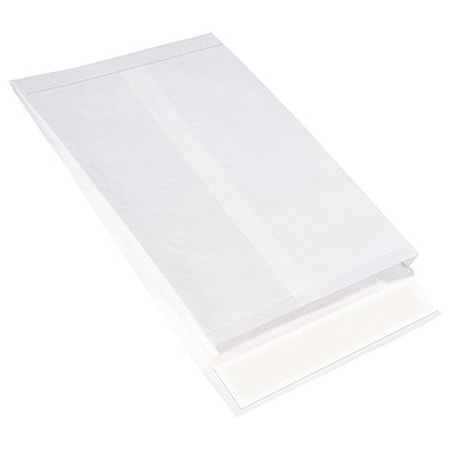 Bsc Preferred 10 x 13 x 1-1/2'' White Expandable Tyvek Envelopes, 100PK BUY00017009